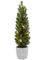 Torre & Tagus Nordic Pine Mini Lit Tree