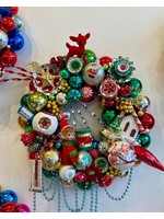 Rhodeside Stand Vintage Wreath:  Merry & Bright