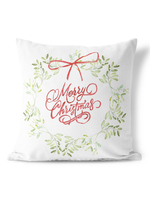 Refinery Number One Merry Christmas Ribbon Pillow