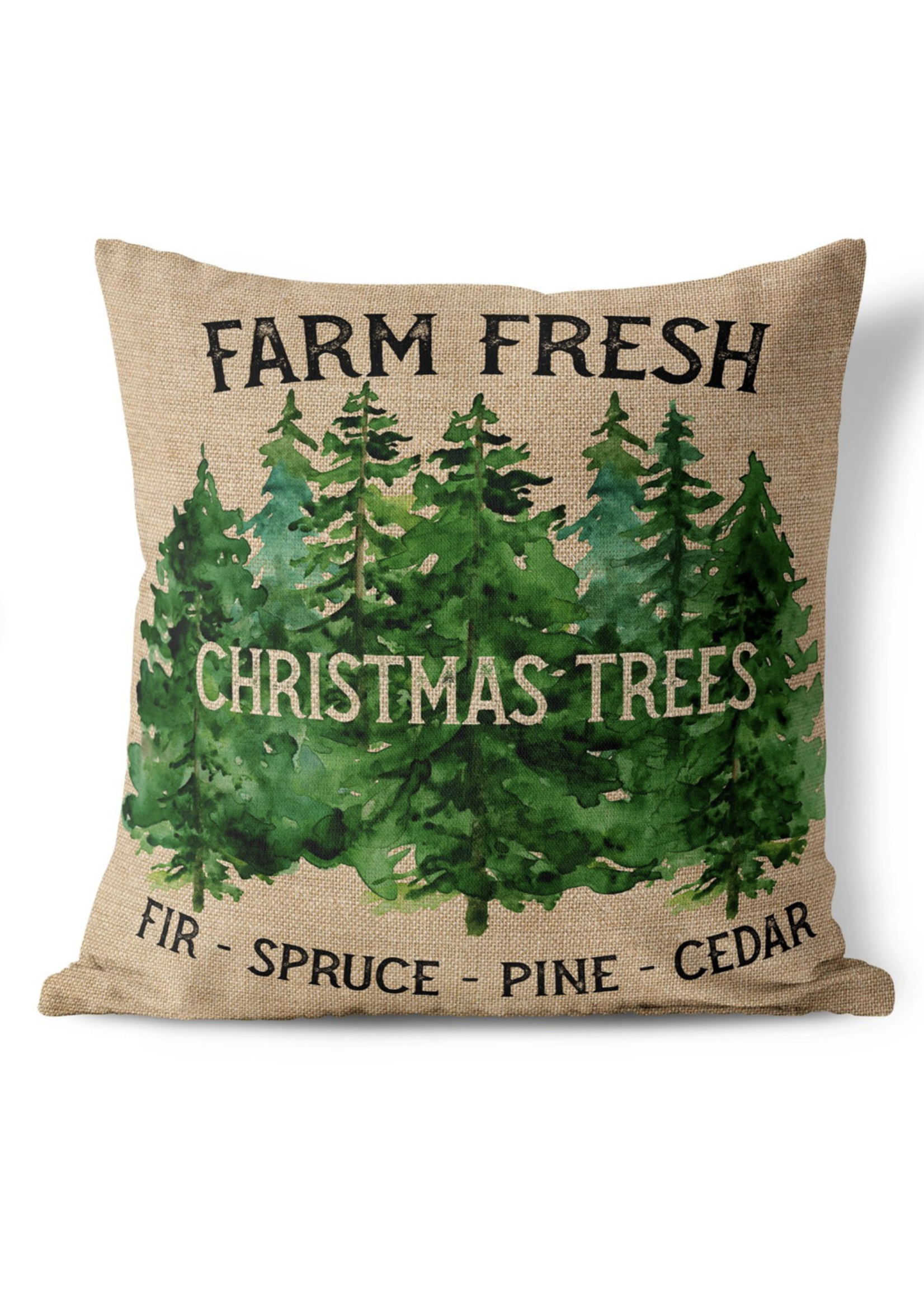 Refinery Number One Farm Fresh Trees Pillow