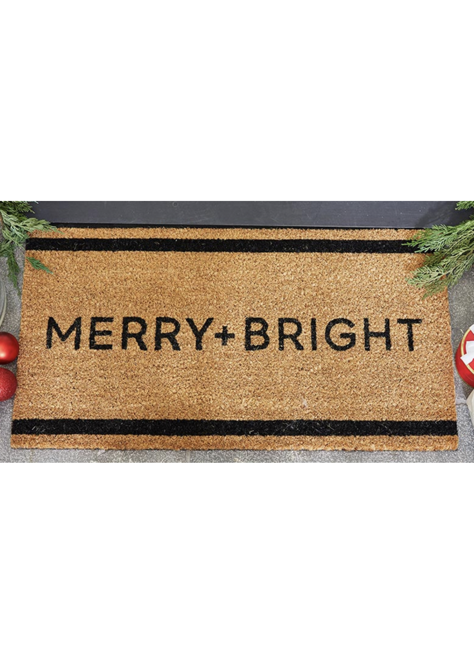 Creative Brands Merry & Bright Coir Door Mat