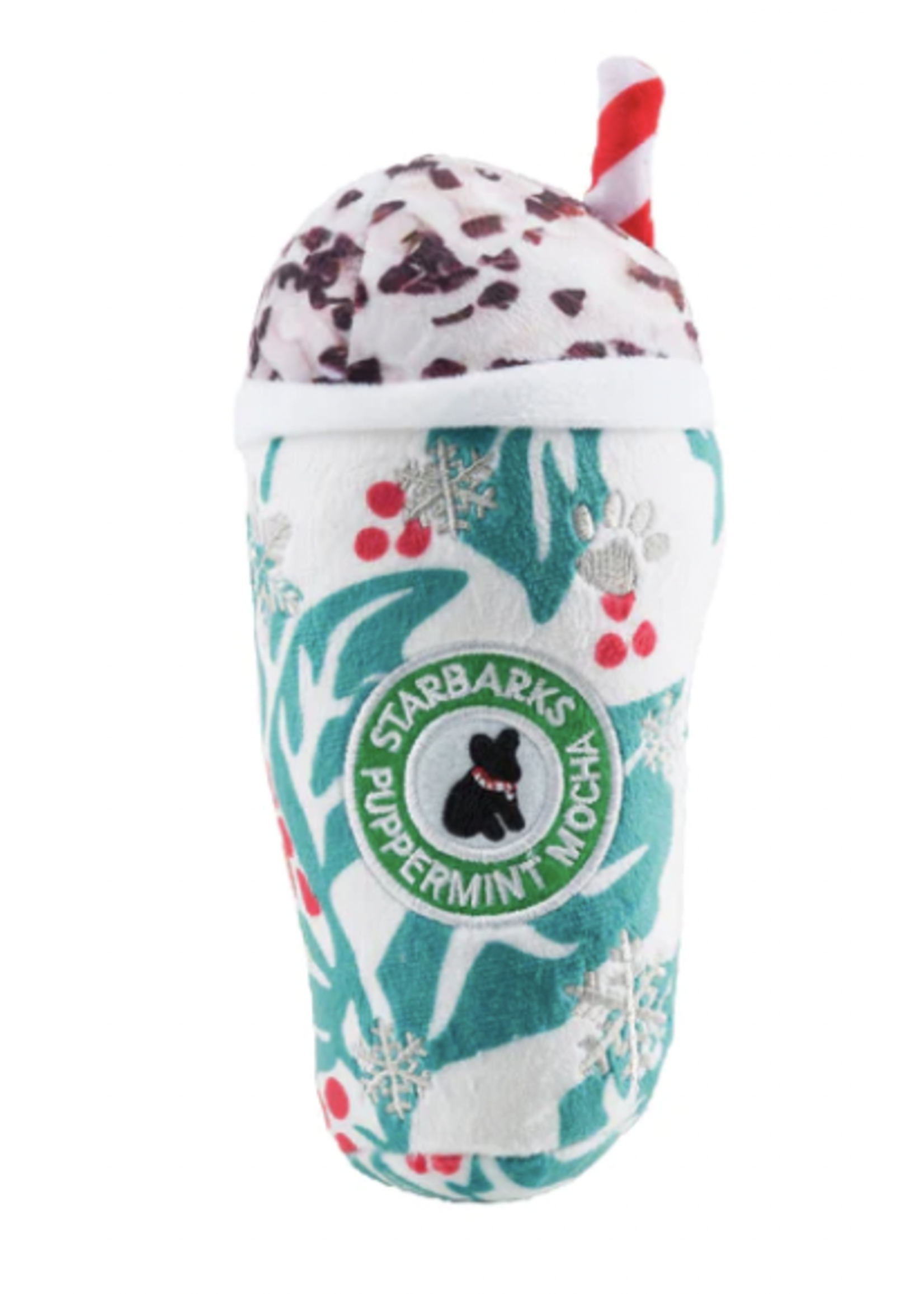 Haute Diggety Dog Holly Leaves Puppermint Mocha Cup