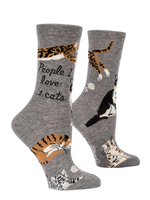 Blue Q People I Love: Cats  - women's socks