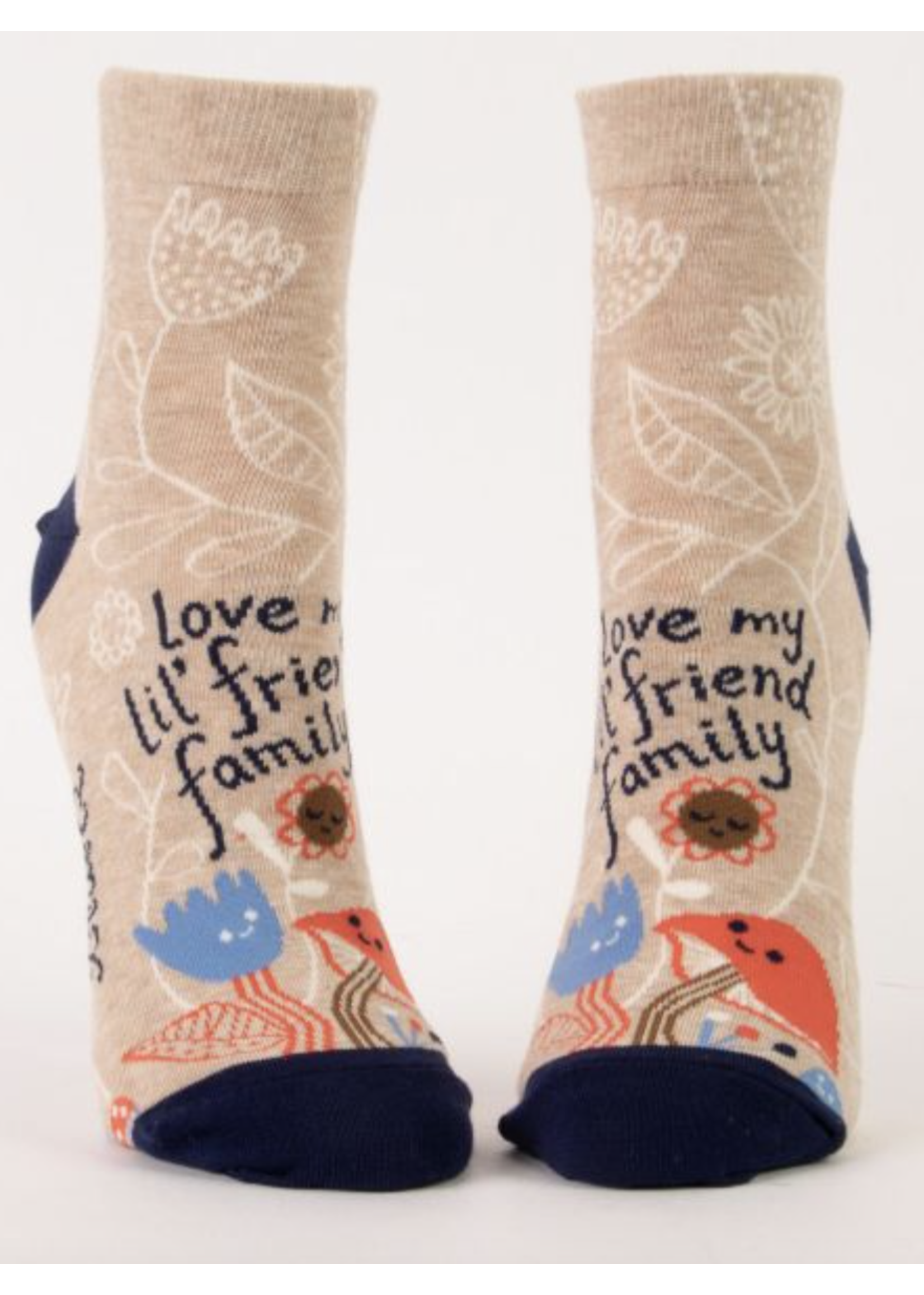 Blue Q Love My Lil' Friend Family Ankle Socks
