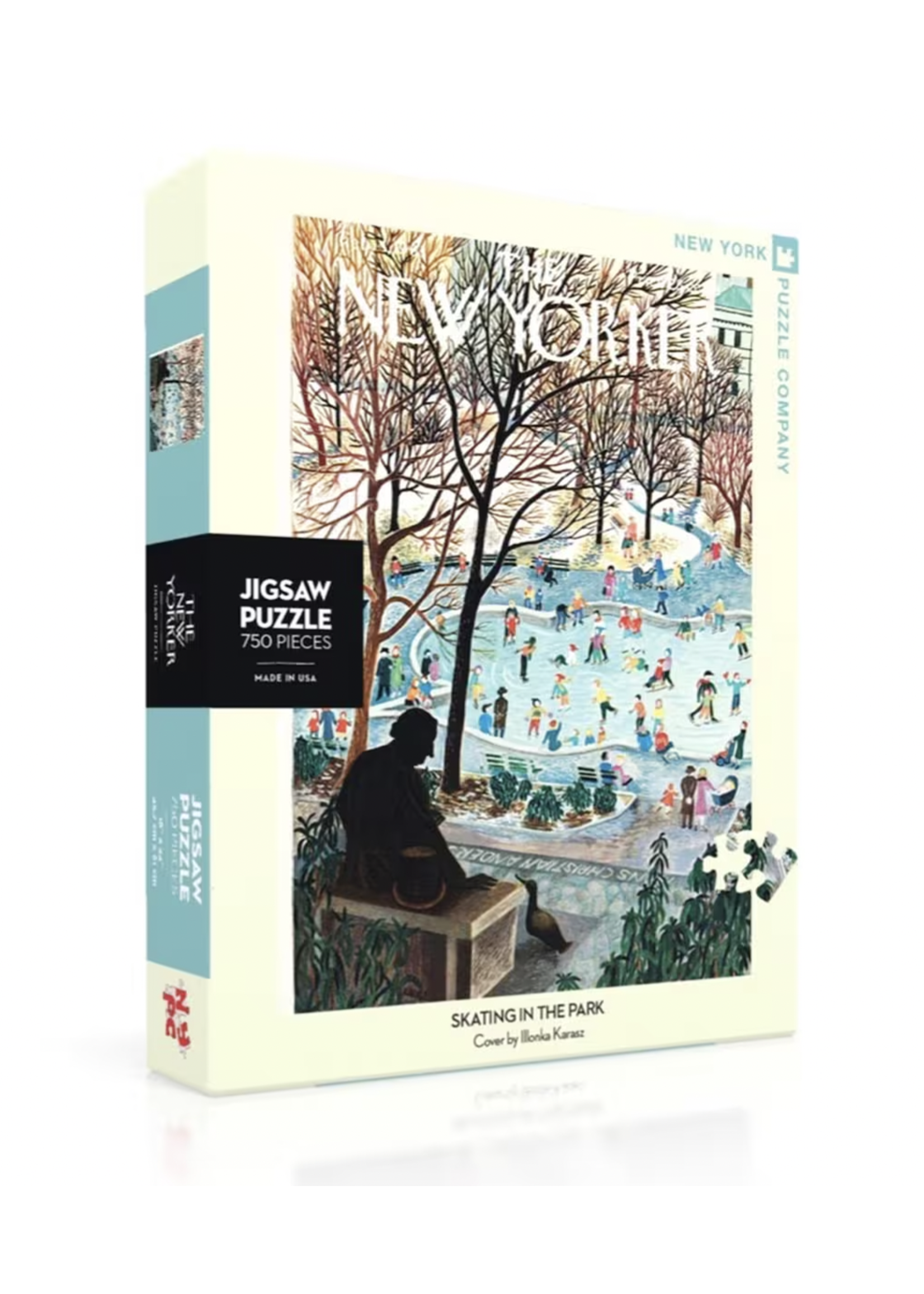 New York Puzzle Co. New Yorker Puzzle - Skating in the Park