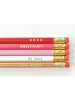 Prairie Chick Prints Pencil Set - Valentine's Pencil Set - XOXO