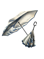 RainCaper Reversible Umbrella - The Great Wave "Hokusai"