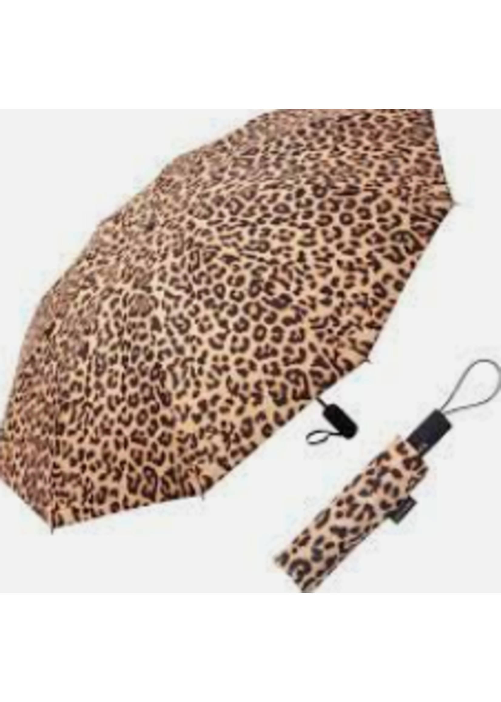 RainCaper Travel Umbrella - Leopard - brown/black