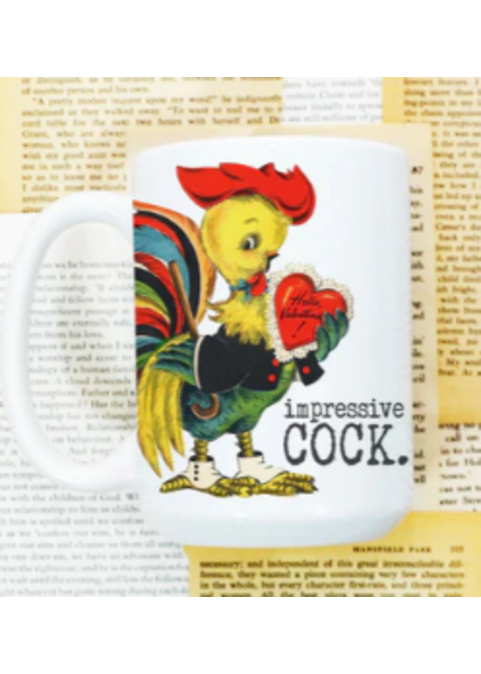 love letters Valentines Impressive Cock mug