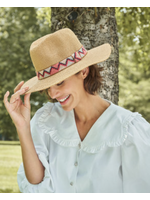 Powder UK Powder Sun Hat - Natasha w/ Coral zigzag band