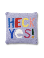 Peking Handicraft Heck Yes! Hook Pillow by Ampersand