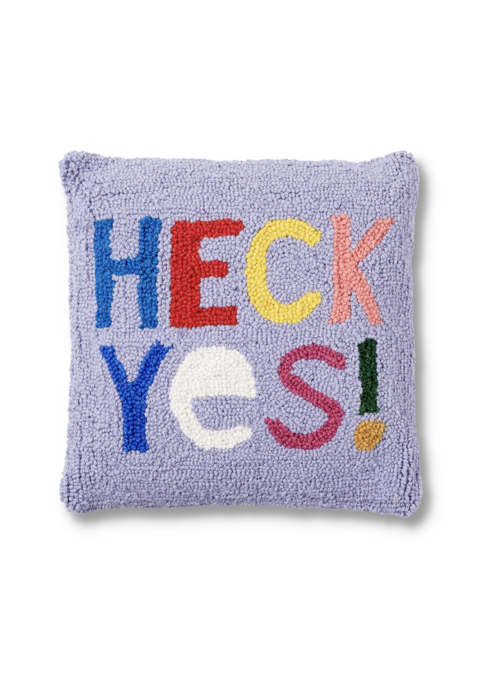 Peking Handicraft Heck Yes! Hook Pillow by Ampersand