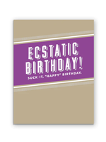 Mincing Mockingbird Ecstatic Birthday! Card