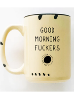 Prairie Chick Prints Good Morning Fuckers - Yellow Mug