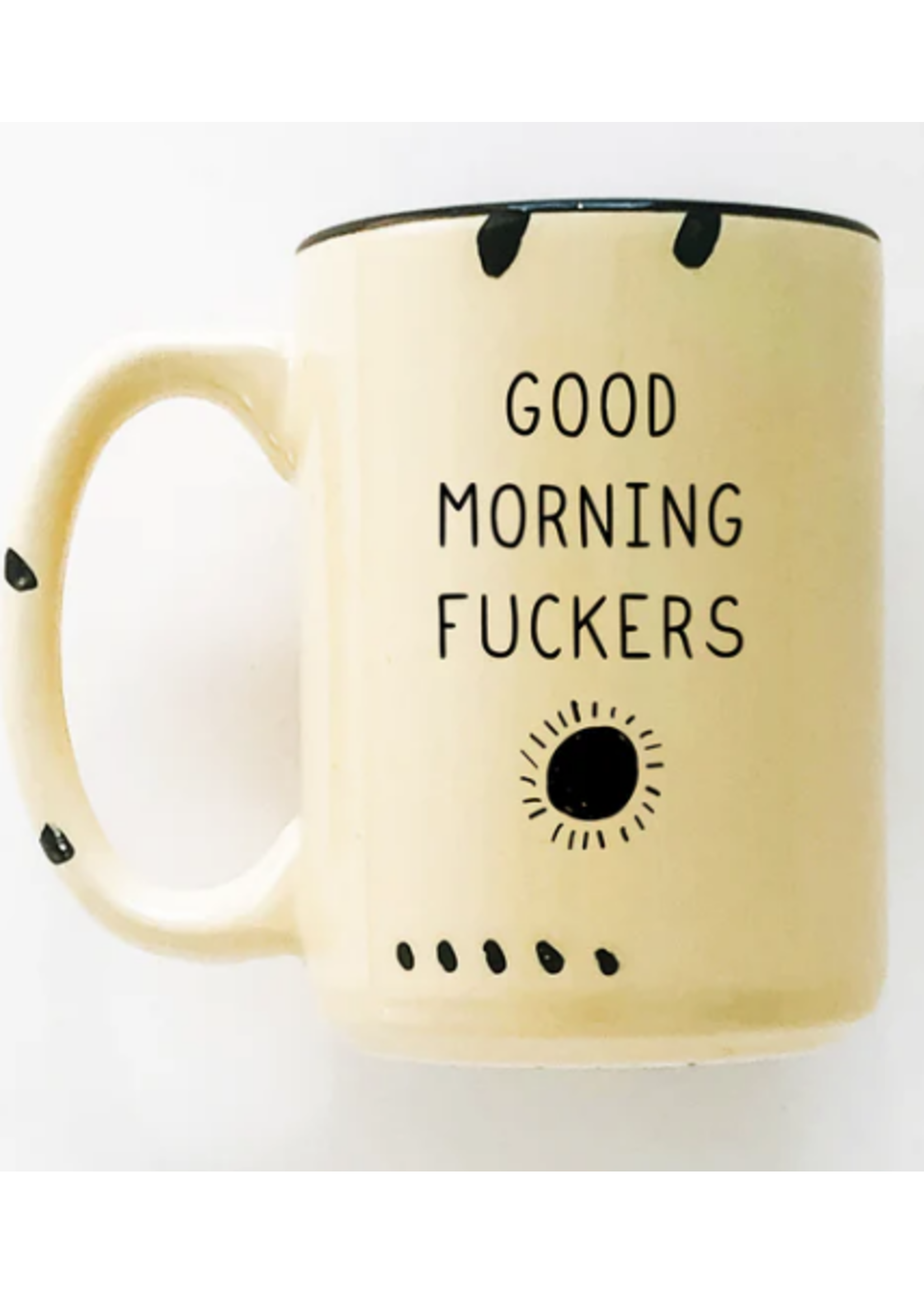 Prairie Chick Prints Good Morning Fuckers - Yellow Mug