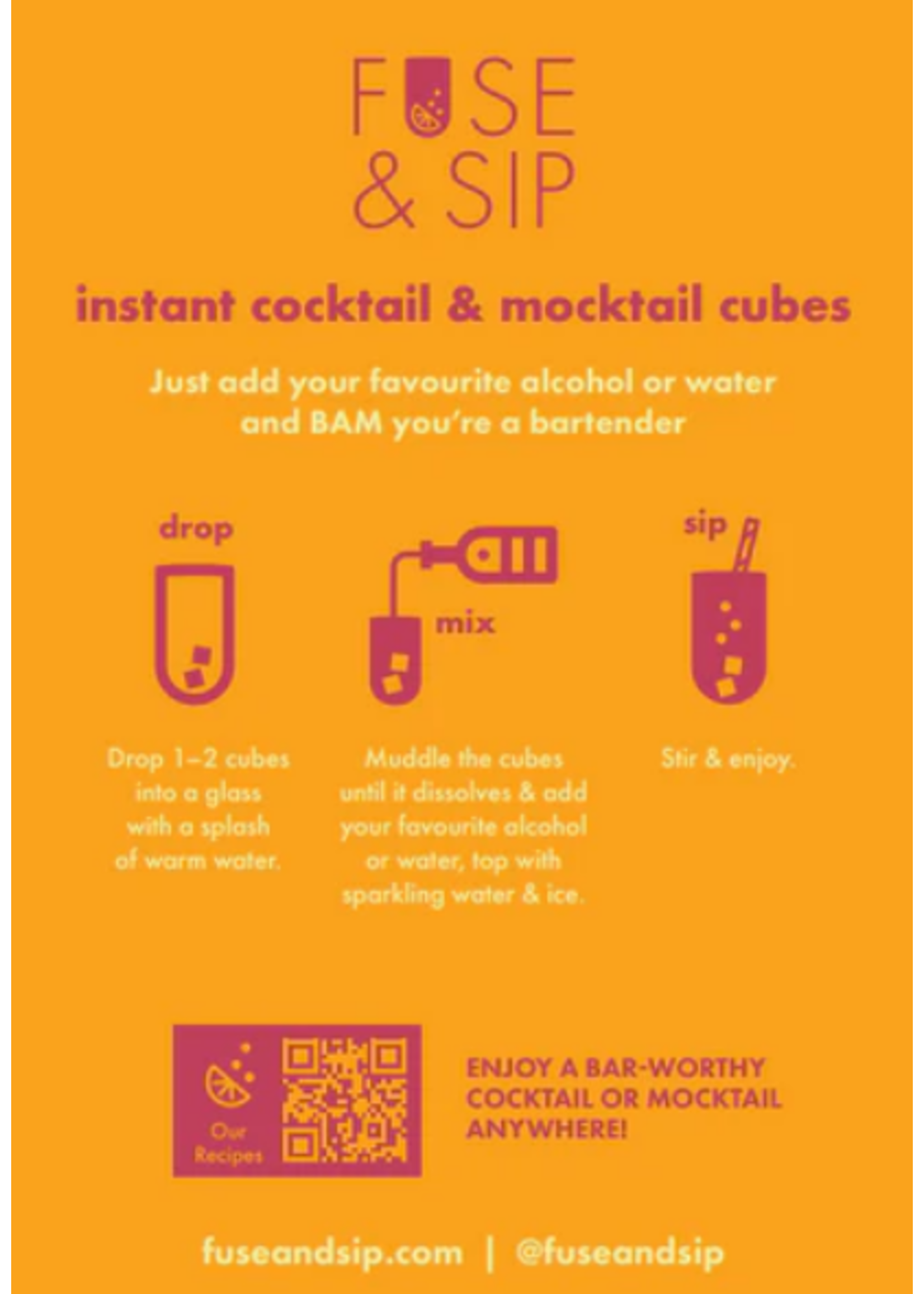Fuse & Sip Fuse & Sip: Mimosa Cubes