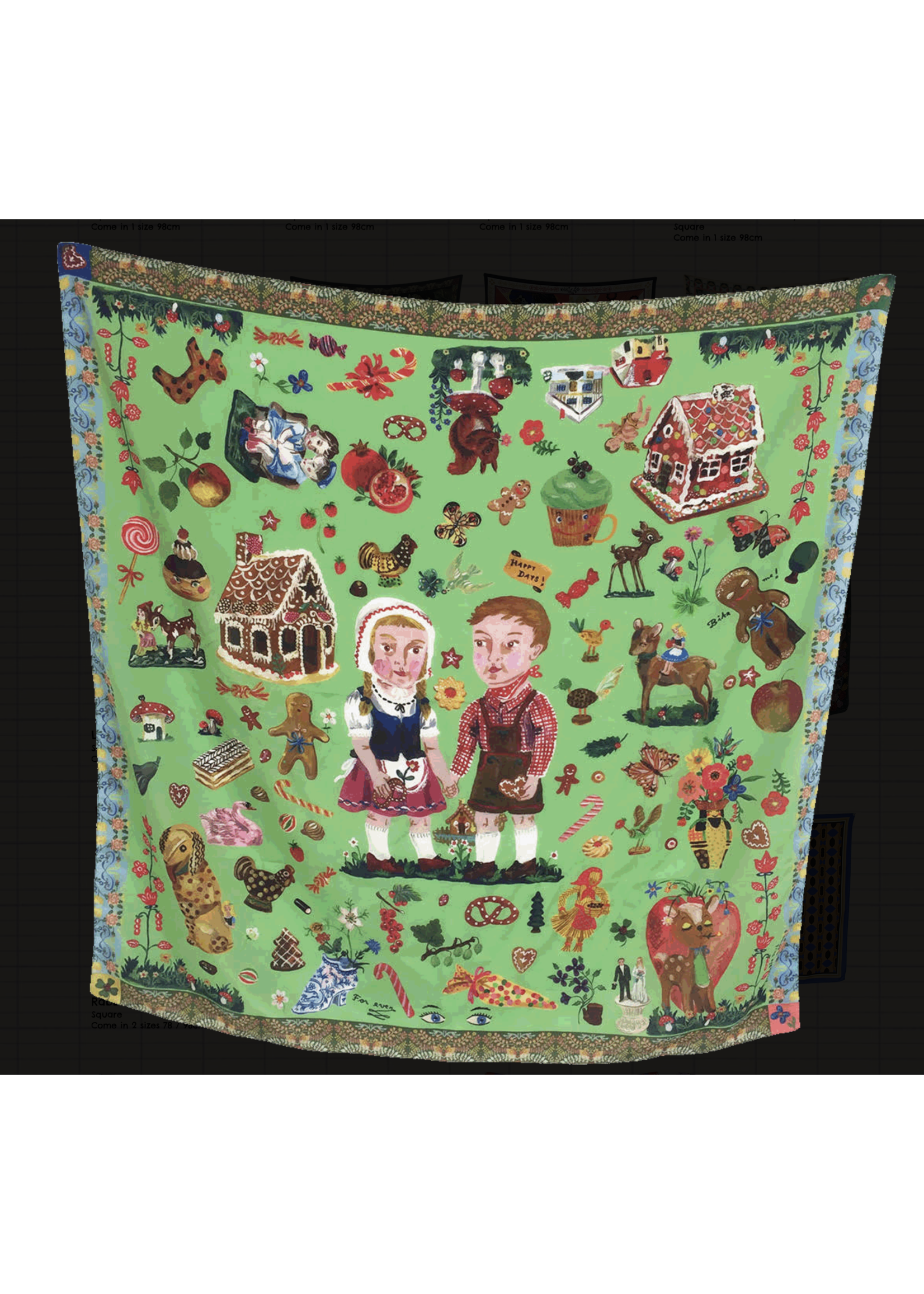 Nathalie Lete Nathalie Leté Silk Scarf: Hansel & Gretel 98 cm