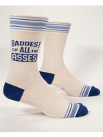 Blue Q Baddest of All The Asses - Men's Crew Socks