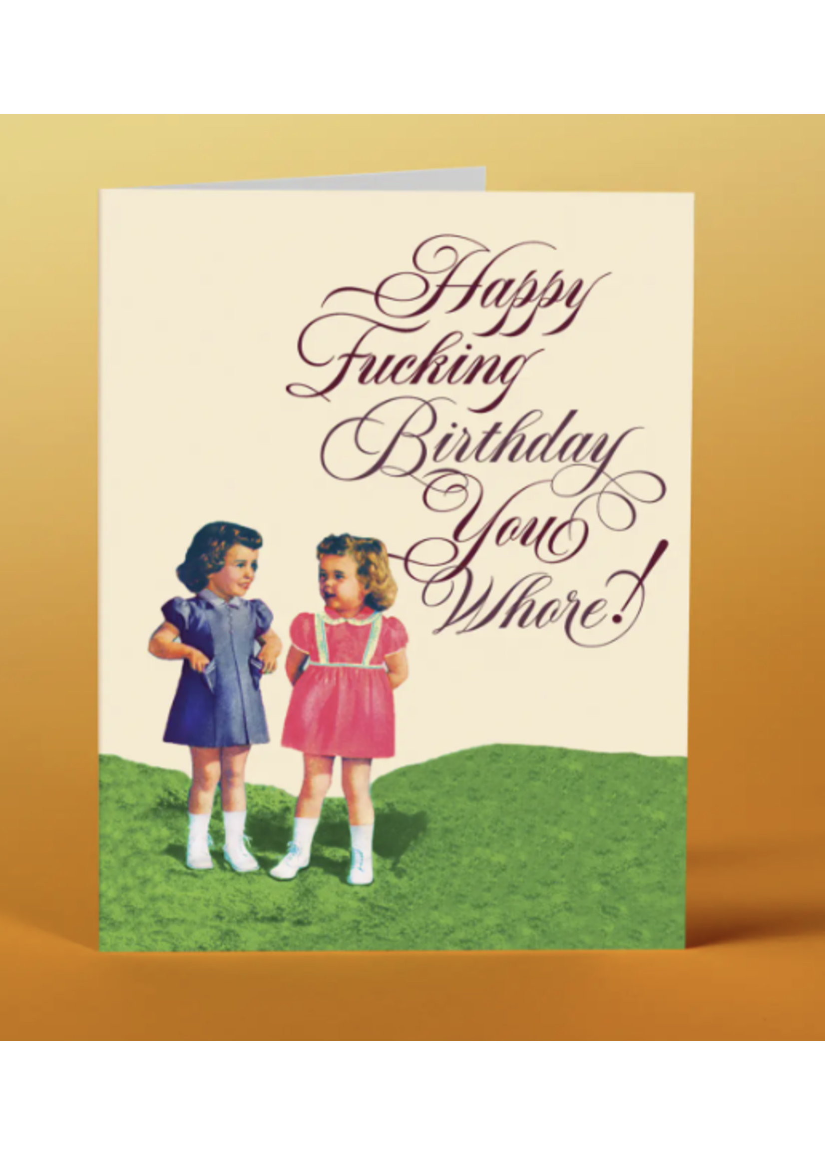 Offensively Delightful Happy Fucking Birthday You Whore Card