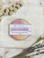 After The Rain YYC Felted Body Cleansing Bar - Jasmine & Coconut Milk - Soap