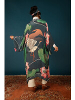 Powder UK Powder Kimono Crane at Sunrise Indigo