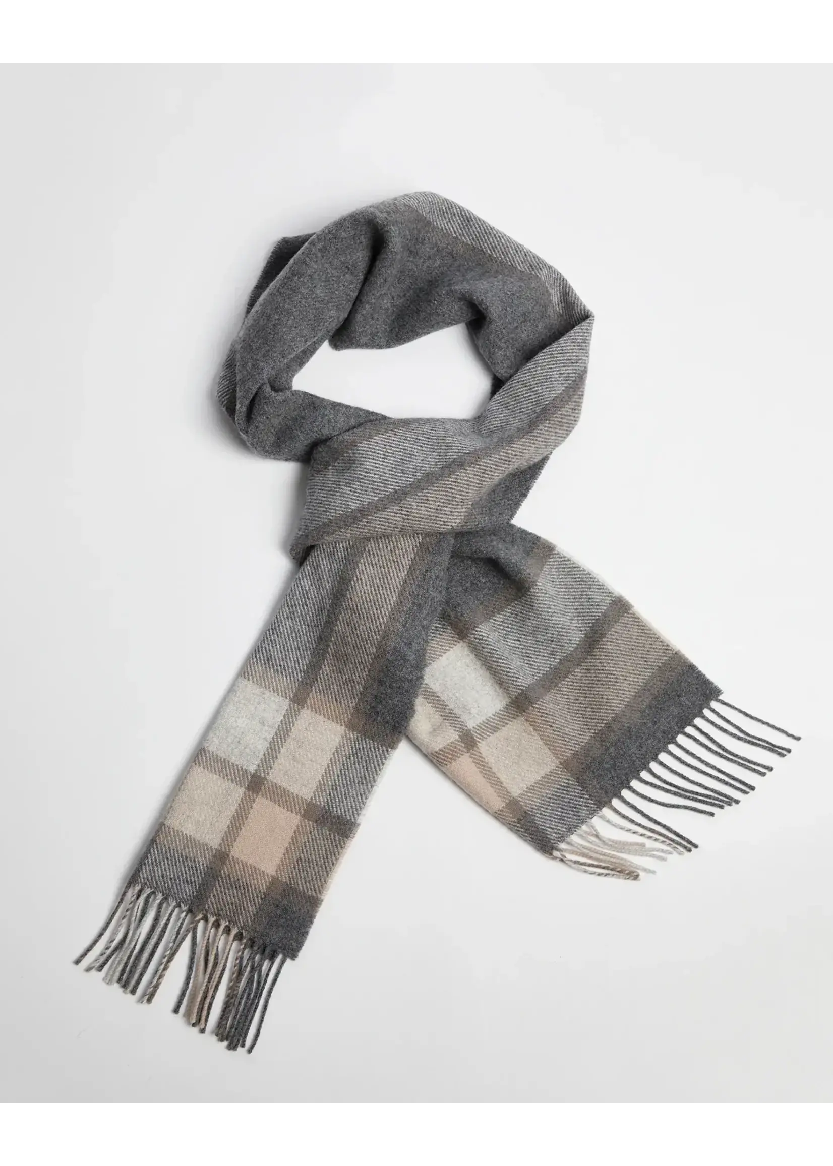 Foxford Mills Foxford Check Border Wrap/Scarf