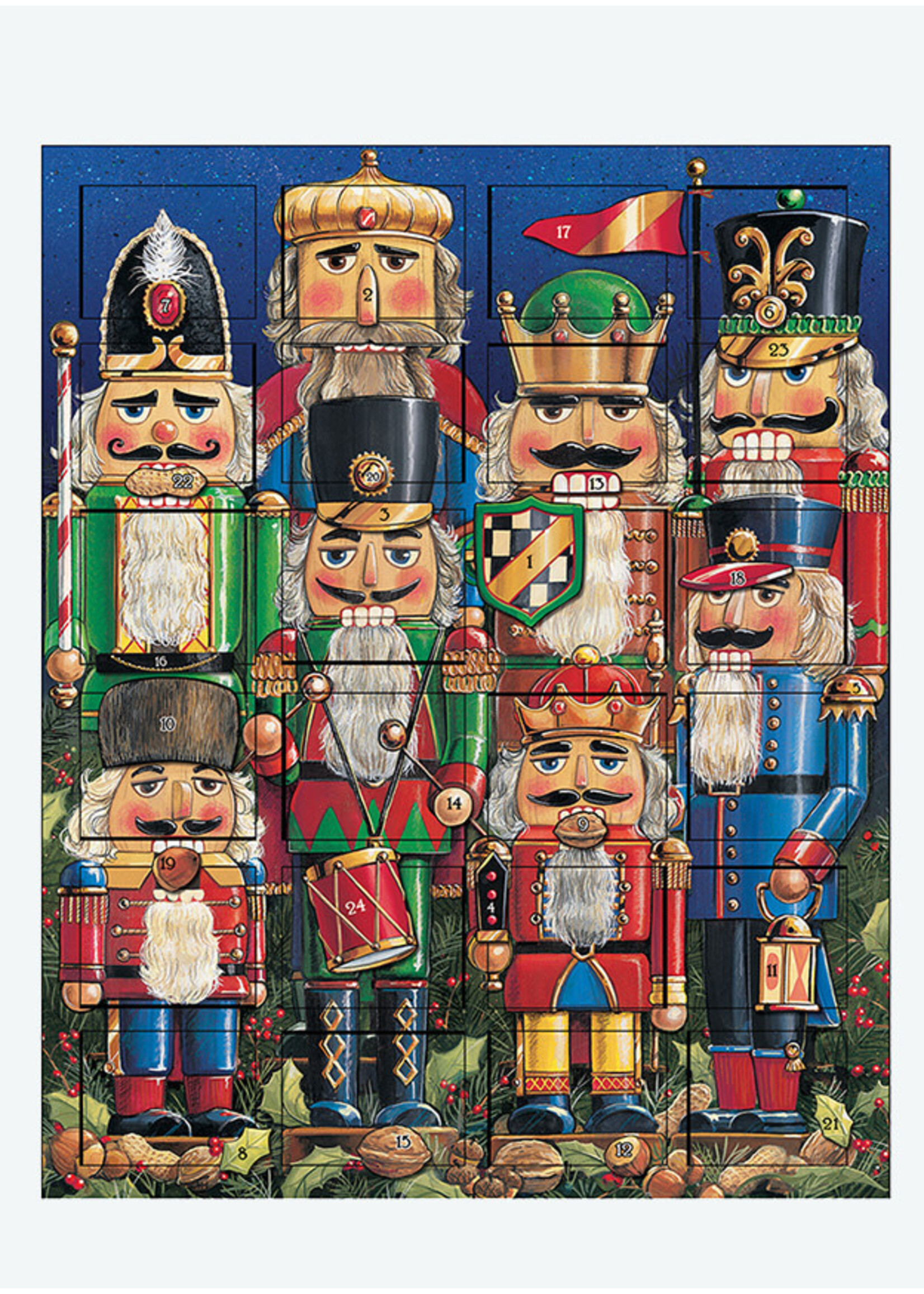 Byers Choice Heirloom Advent Calendar - NutCracker