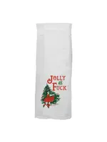 Twisted Wares Jolly As Fuck  - Christmas Kitchen Tea/Dish Towel