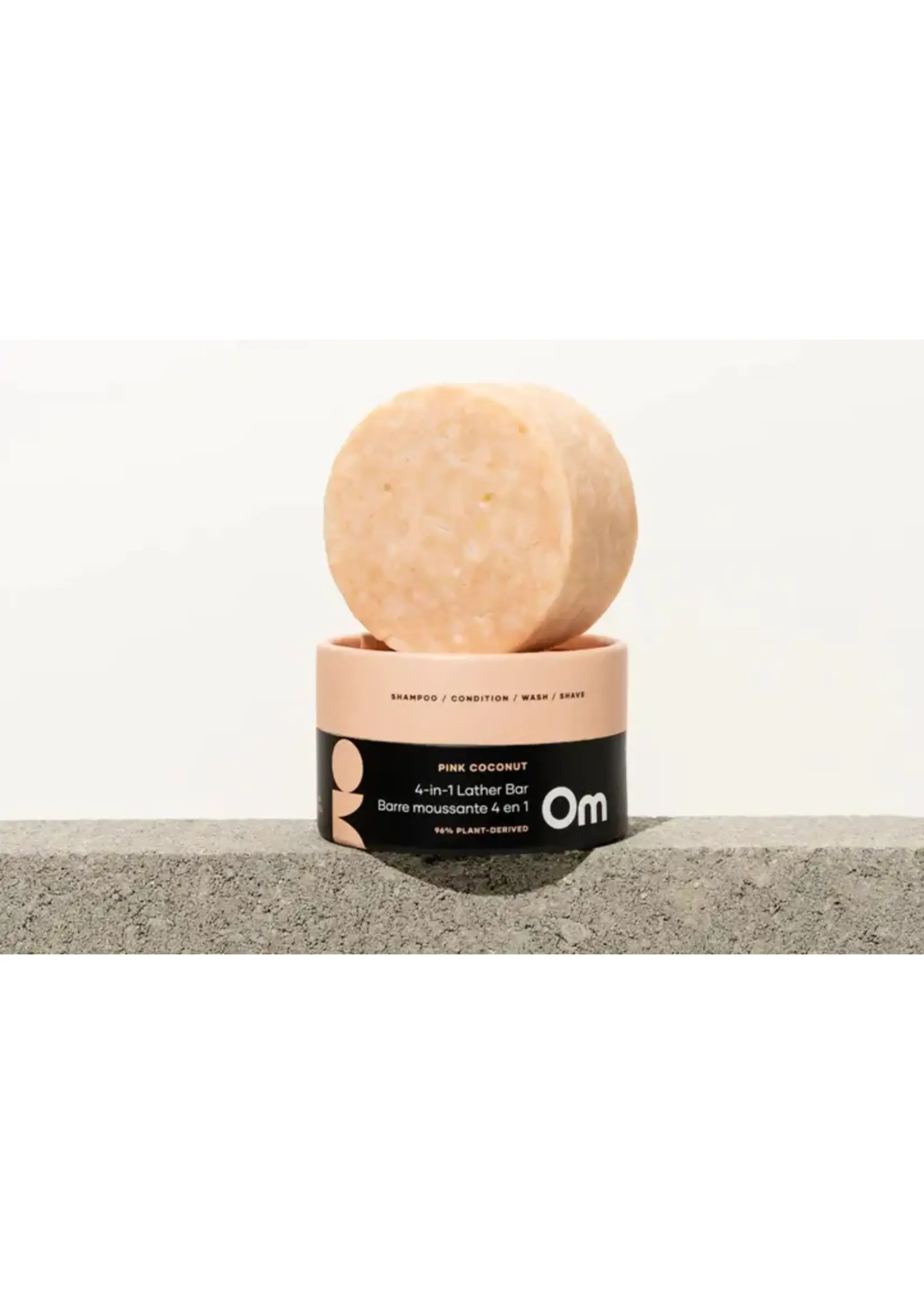 OM Organics Skincare OM Pink Coconut 4-in-1 Lather Bar