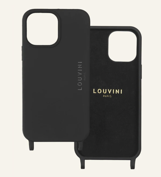 LOUVINI iPhone15pro iPhoneケース ルヴィニ カバー 黒 Louvini Milo Phone Case - Black - Goldenball Mercantile