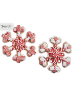Razz Imports Peppermint Snowflake Ornament