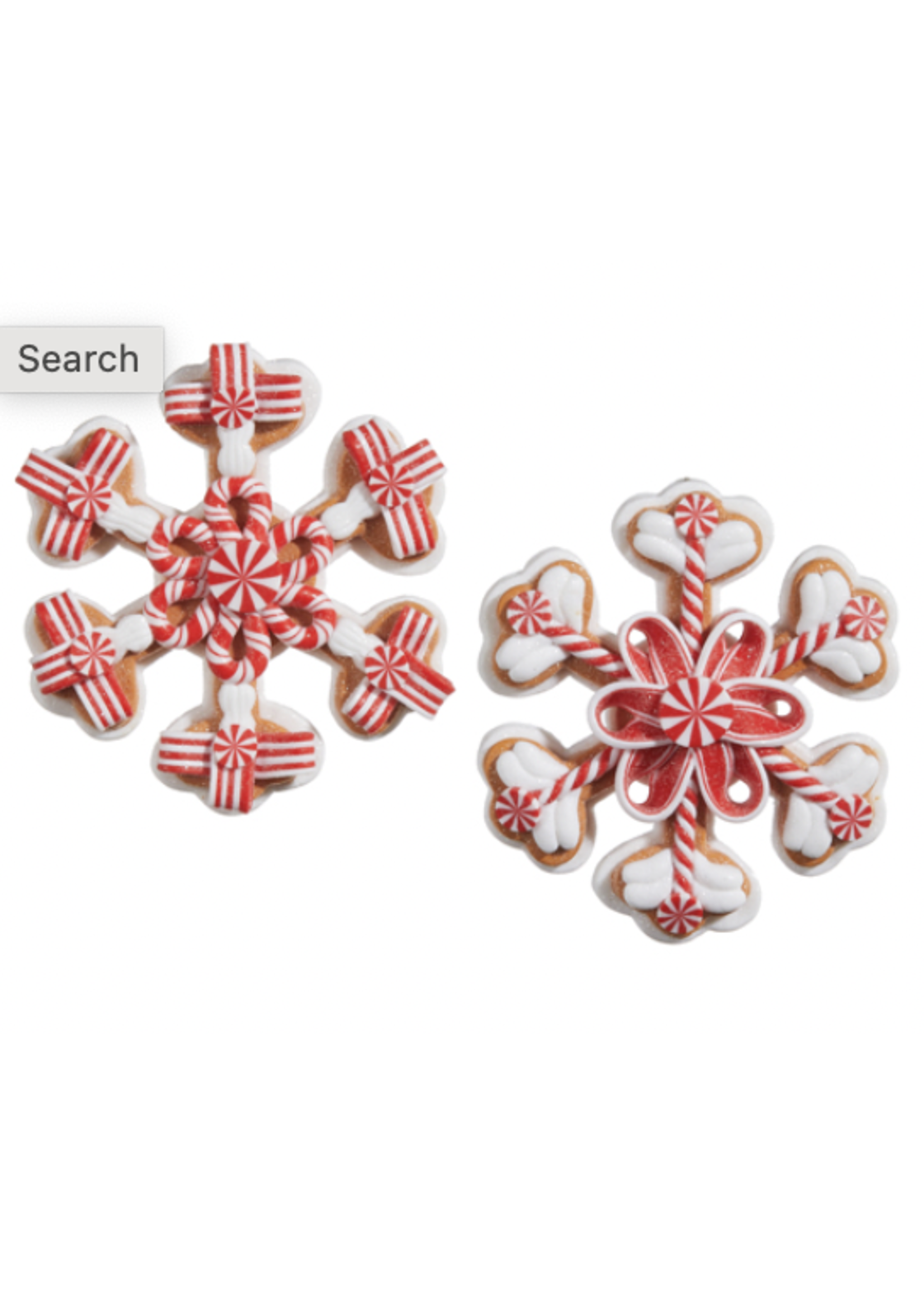 Razz Imports Peppermint Snowflake Ornament