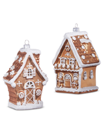Razz Imports Gingerbread House Mercury Glass Ornament