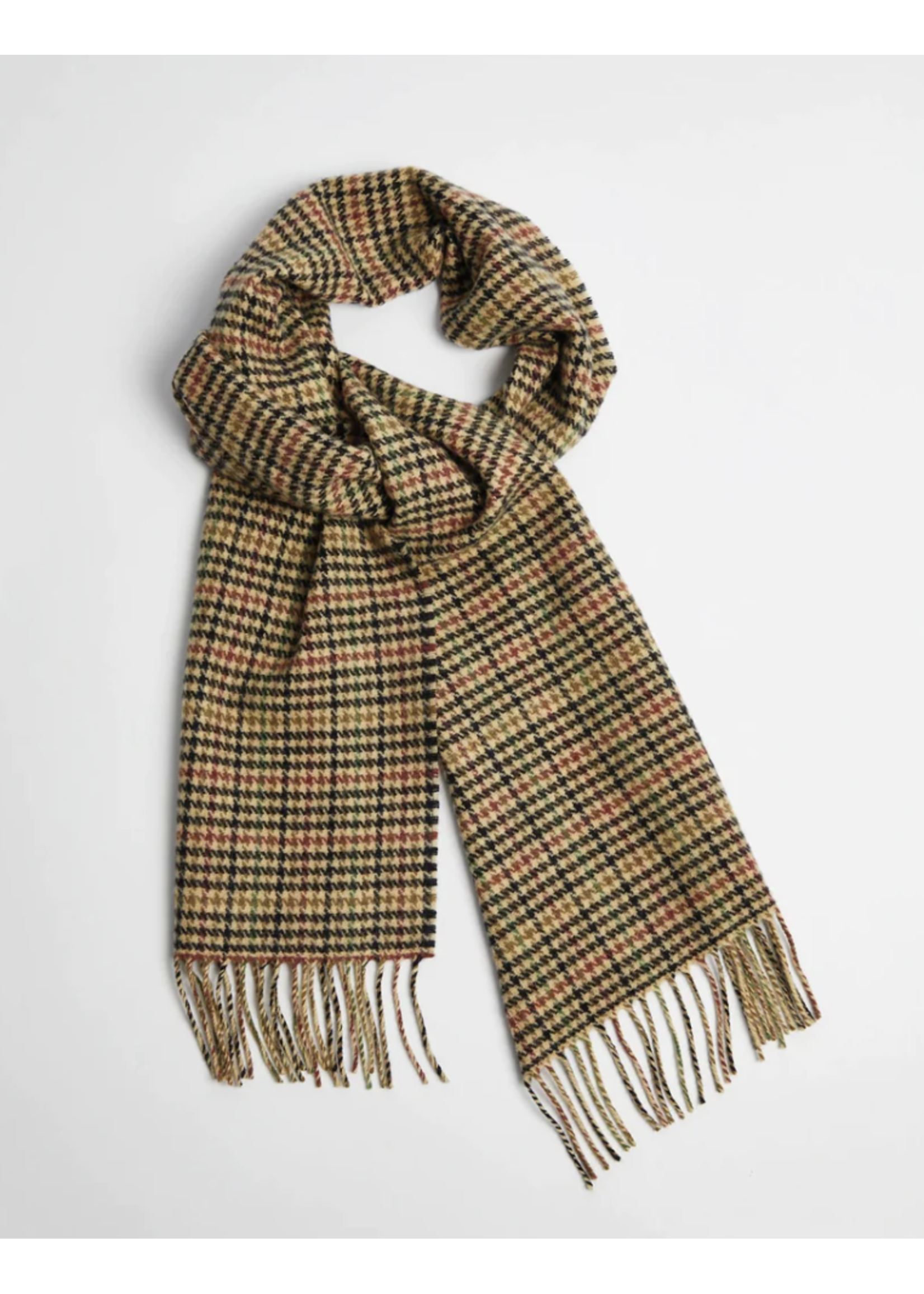 Foxford Mills Foxford Lambswool Traditional Houndstooth Scarf