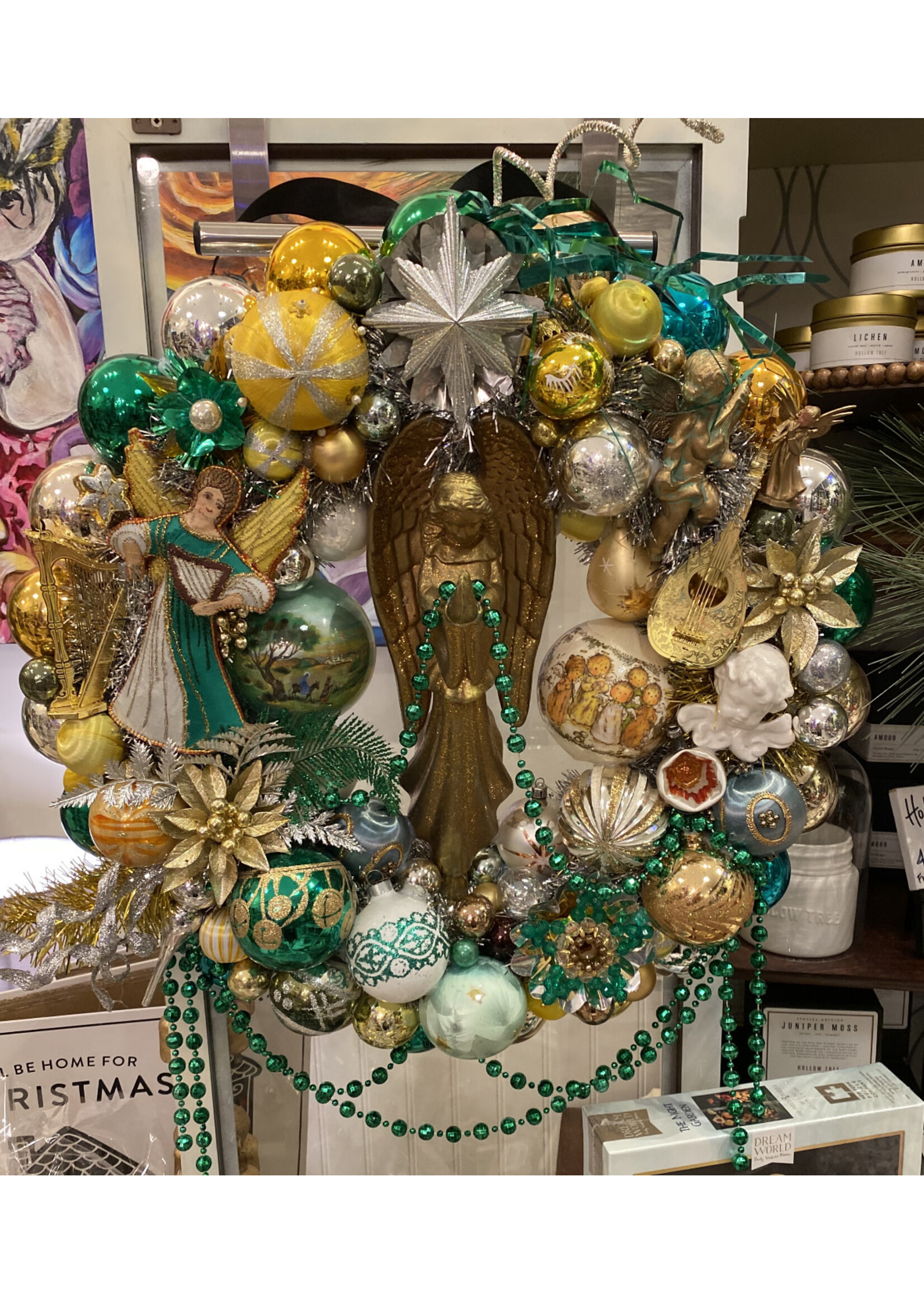 Oh Holy Night Vintage Wreath