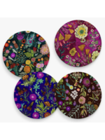 Greenbox Art Greenbox Ceramic Coasters - Wildflowers winter - mixed
