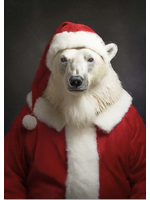 Ink & Drop Christmas Animal Portrait - Polar Bear 12 x 16