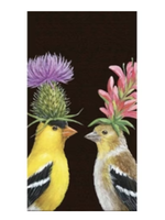 Paper Products Design Guest Towel/Napkin - Goldfinch Couple