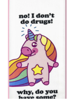 Bad Grandma Designs No I don't do Drugs - Unicorn Dish/Tea Towel