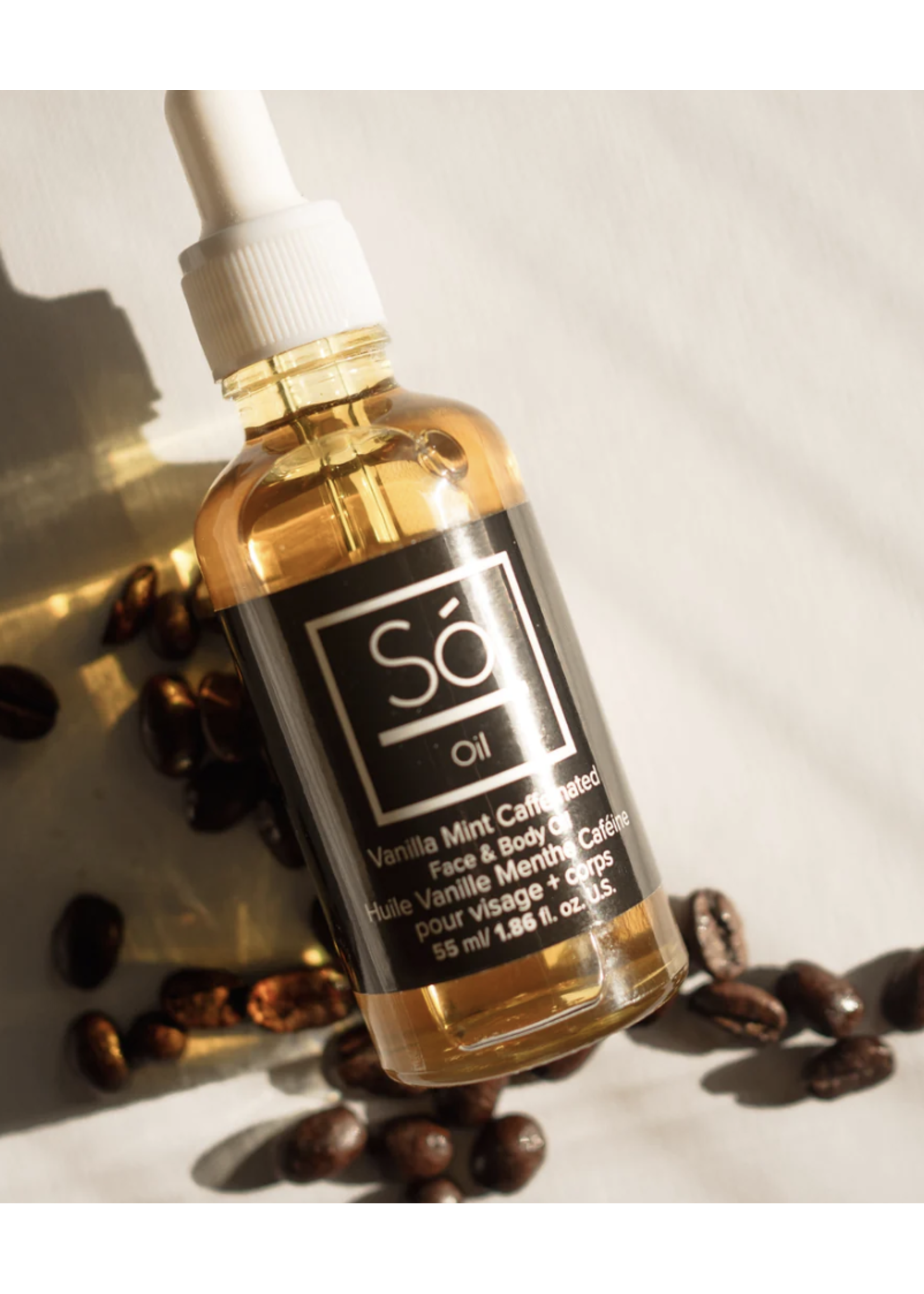 Sō Luxury Sō Vanilla Mint Caffeinated Face & Body Oil