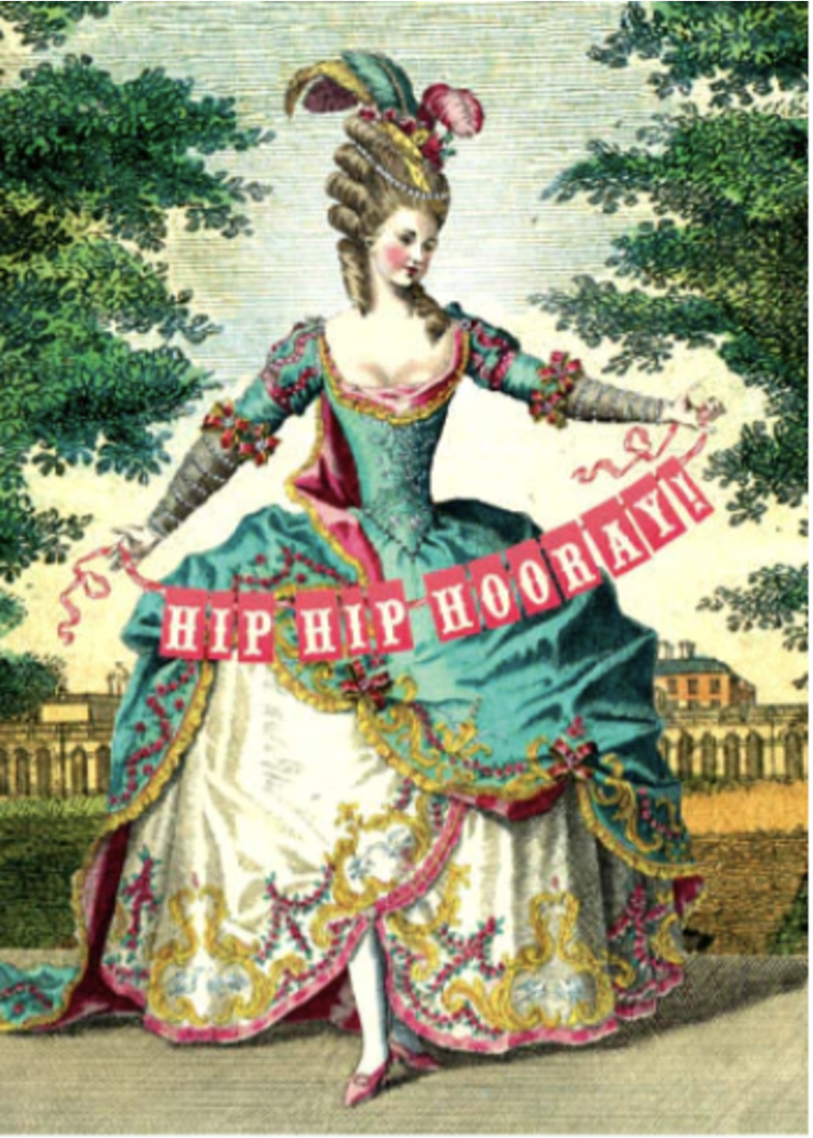 Cartolina Hip Hip Hooray Card