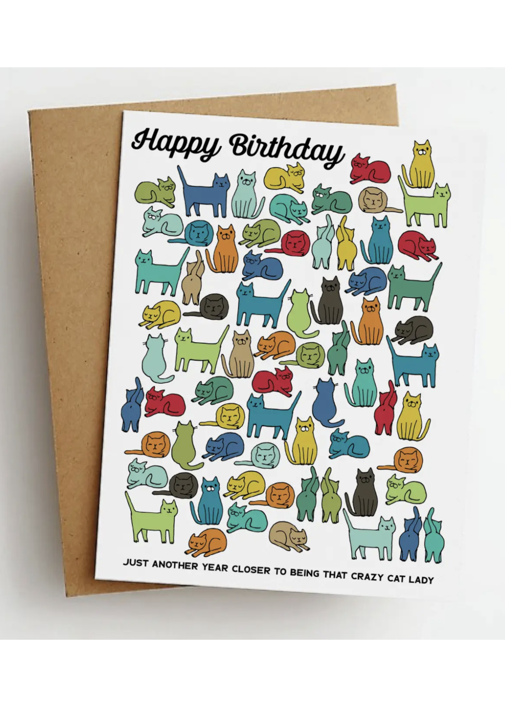 Skel&Co. Crazy Cat Lady birthday card