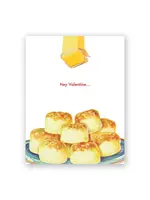 Mincing Mockingbird Hey Valentine biscuits card