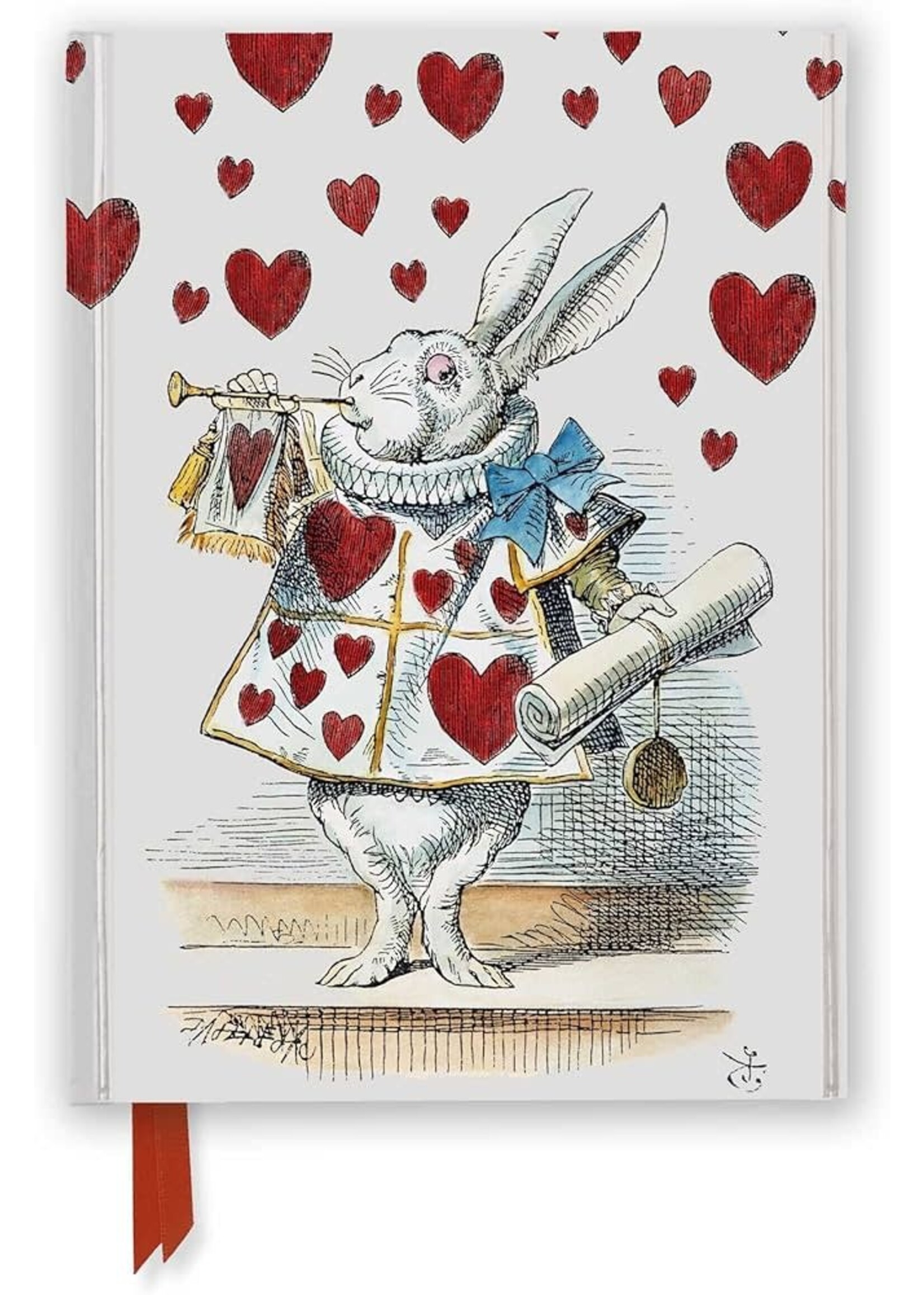 Texas Bookman Alice in Wonderland - White Rabbit Magnetic Journal