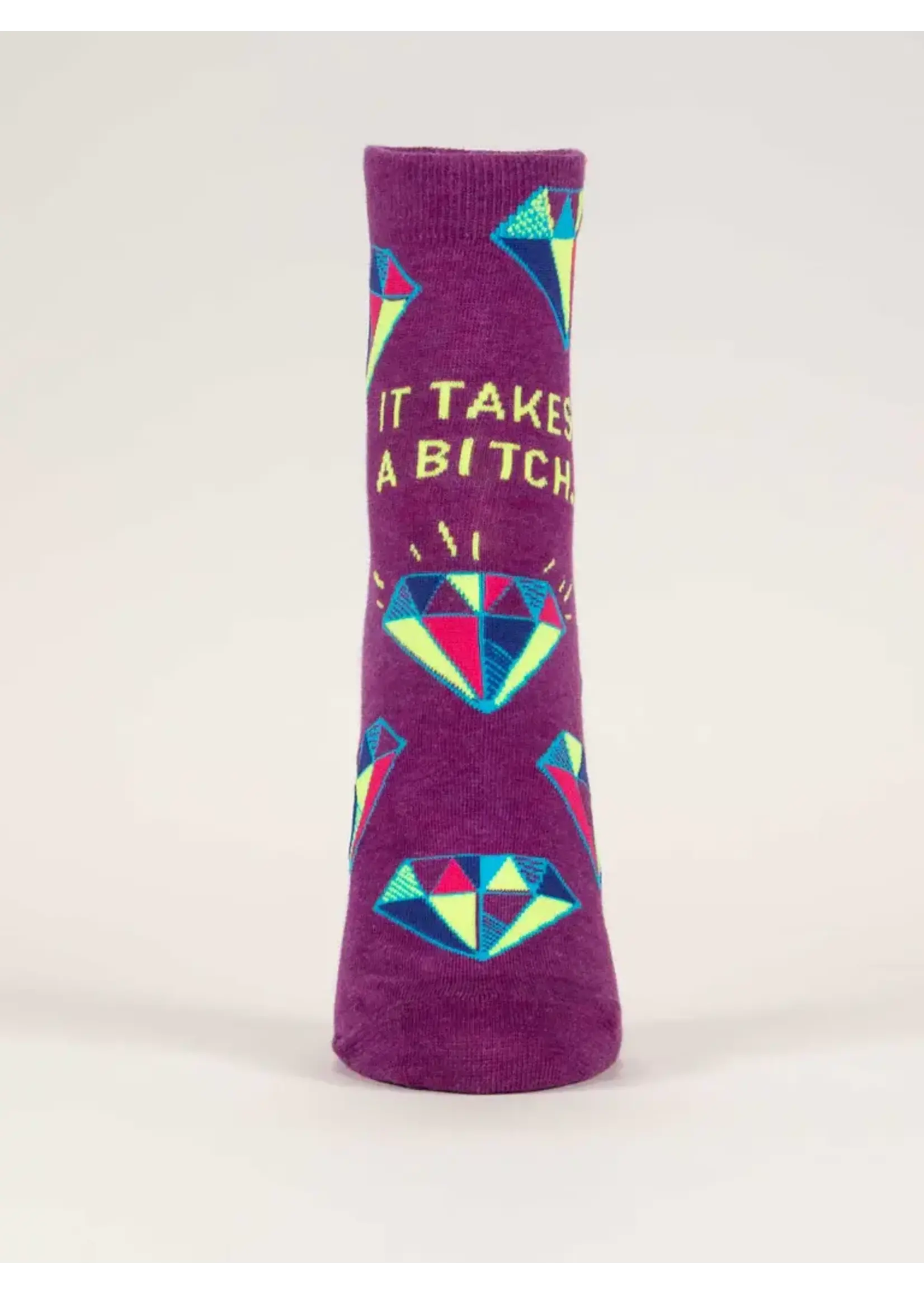 Blue Q It Takes A Bitch Ankle Socks