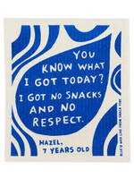 Blue Q No Snacks - Swedish Dishcloth