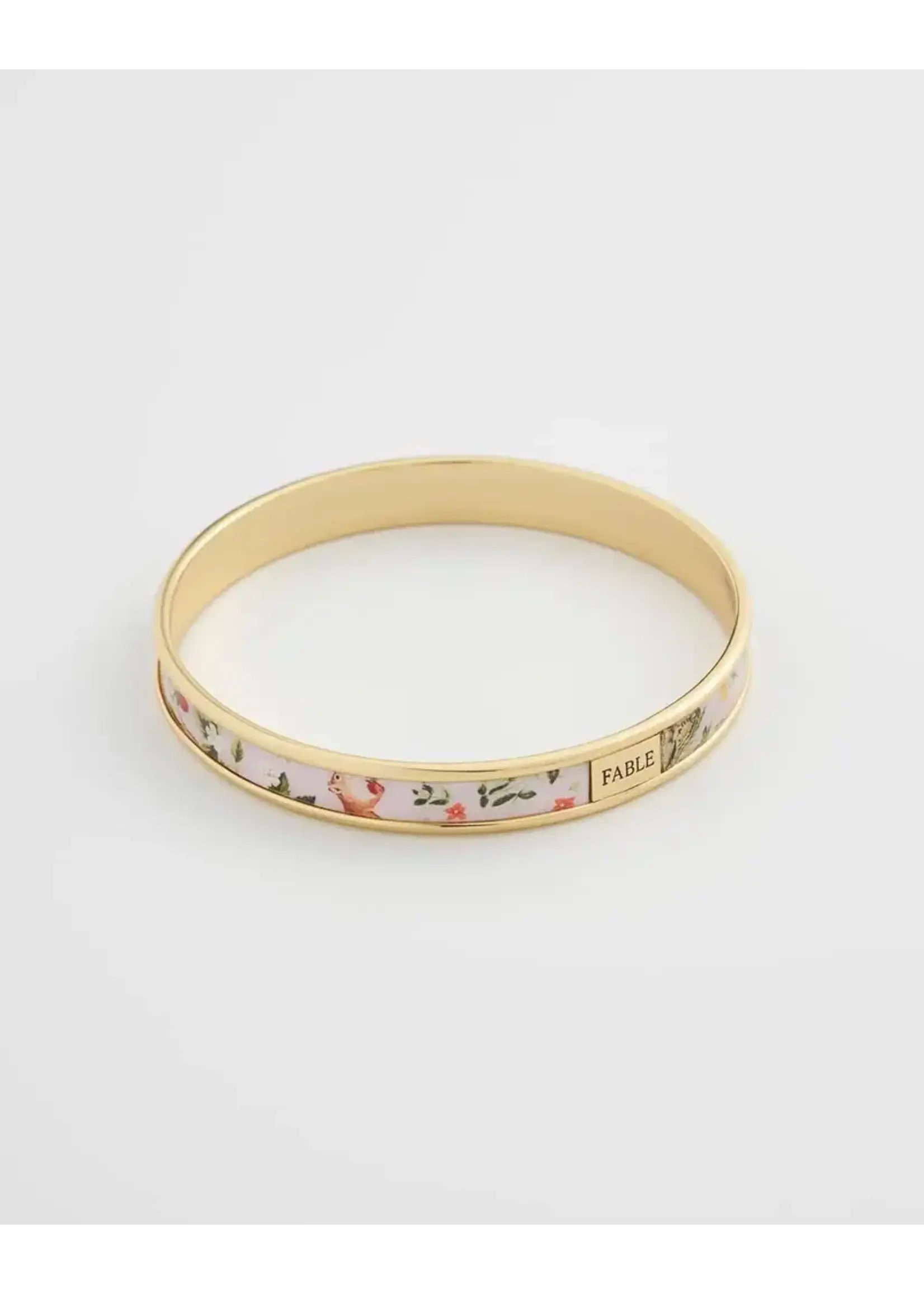 Fable England Fable Meadow Creatures Printed Bangle - Lilac
