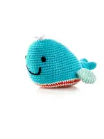 Pebble Baby Whale Crochet Toy Rattle