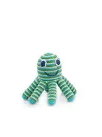 Pebble Crochet Octopus Rattle - Green