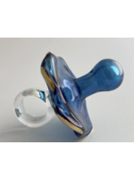 Dandarah Blown Glass Ornament - Pacifier: Blue